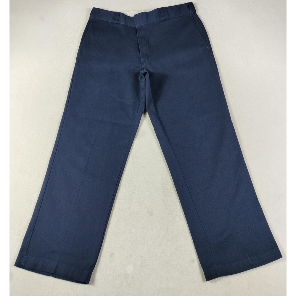 Dickies Pants‎ Mens 36 Blue FLEX Chino Workwear Stretch Regular Fit Durable